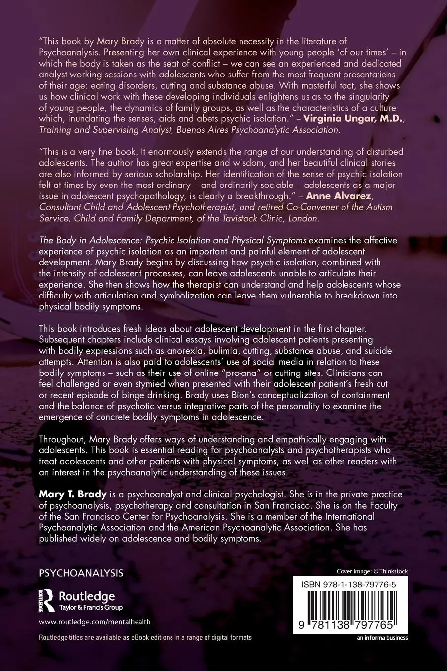 Rückseite: 9781138797765 | The Body in Adolescence | Psychic Isolation and Physical Symptoms
