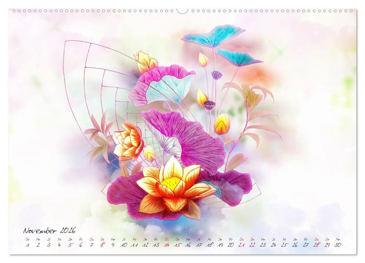 Bild: 9783457827765 | Zauberhaftes Ikebana (Wandkalender 2026 DIN A2 quer), CALVENDO...