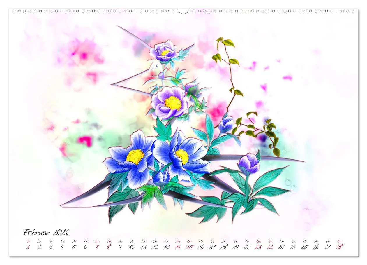 Bild: 9783457827765 | Zauberhaftes Ikebana (Wandkalender 2026 DIN A2 quer), CALVENDO...