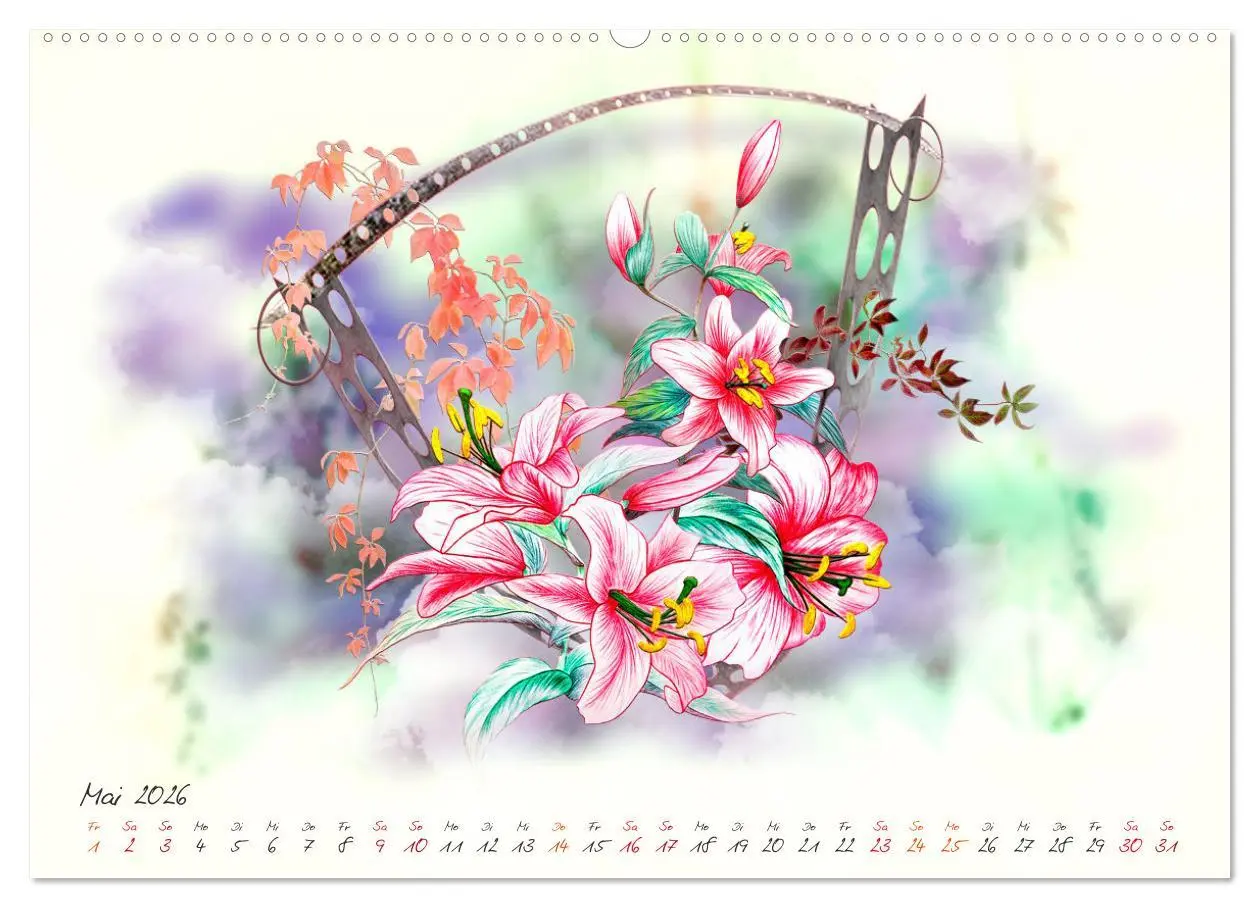 Bild: 9783457827765 | Zauberhaftes Ikebana (Wandkalender 2026 DIN A2 quer), CALVENDO...