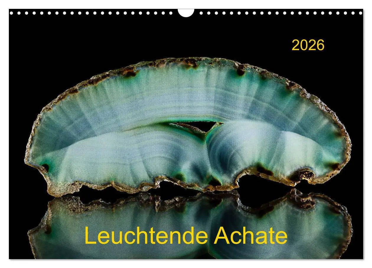 Cover: 9783516087765 | Leuchtende Achate (Wandkalender 2026 DIN A3 quer), CALVENDO...
