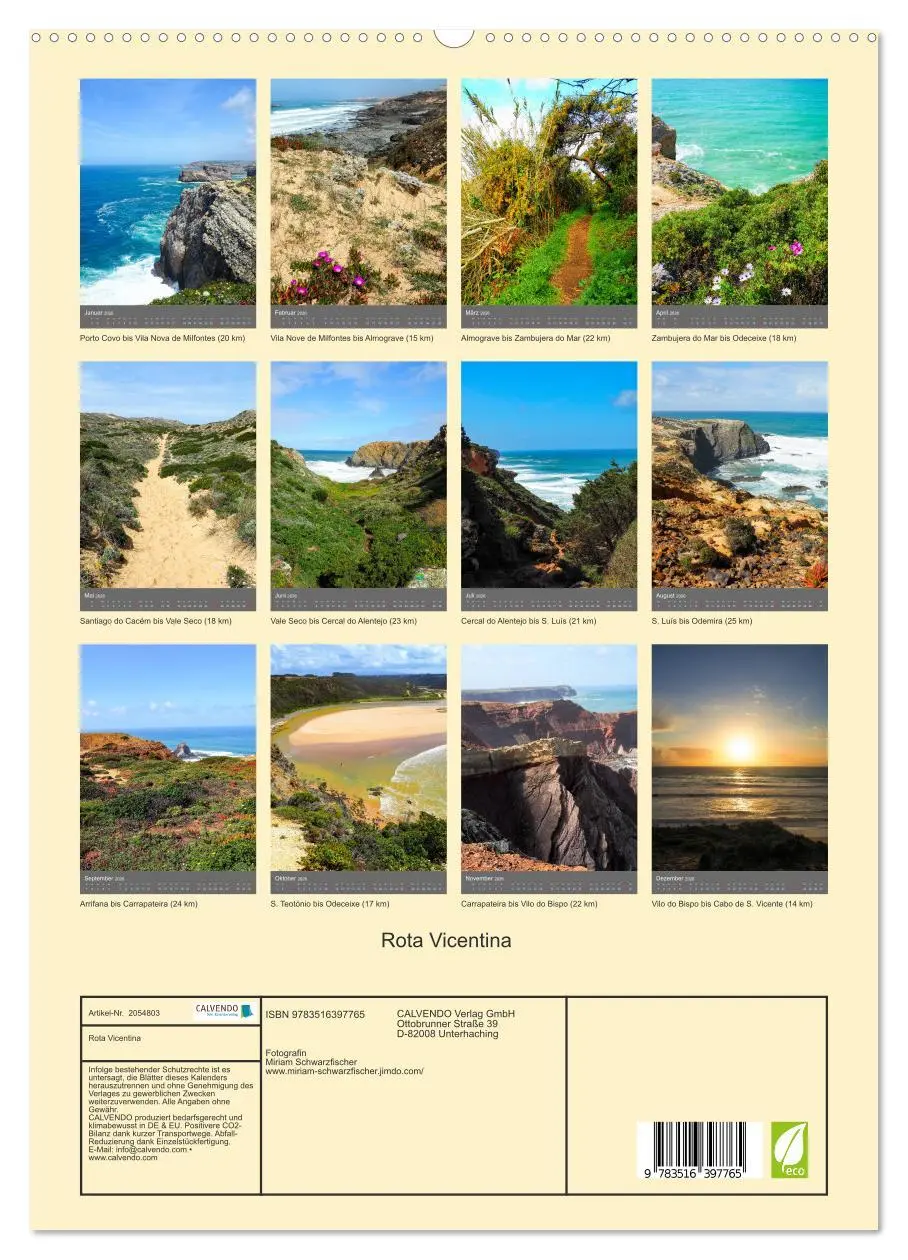 Bild: 9783516397765 | Rota Vicentina (hochwertiger Premium Wandkalender 2026 DIN A2...