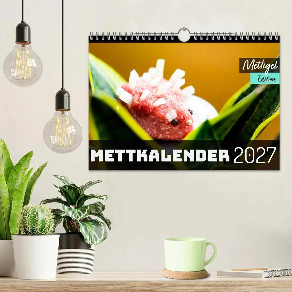 Bild: 9783569487765 | Mettkalender - Mettigel Edition (Wandkalender 2027 DIN A4 quer),...