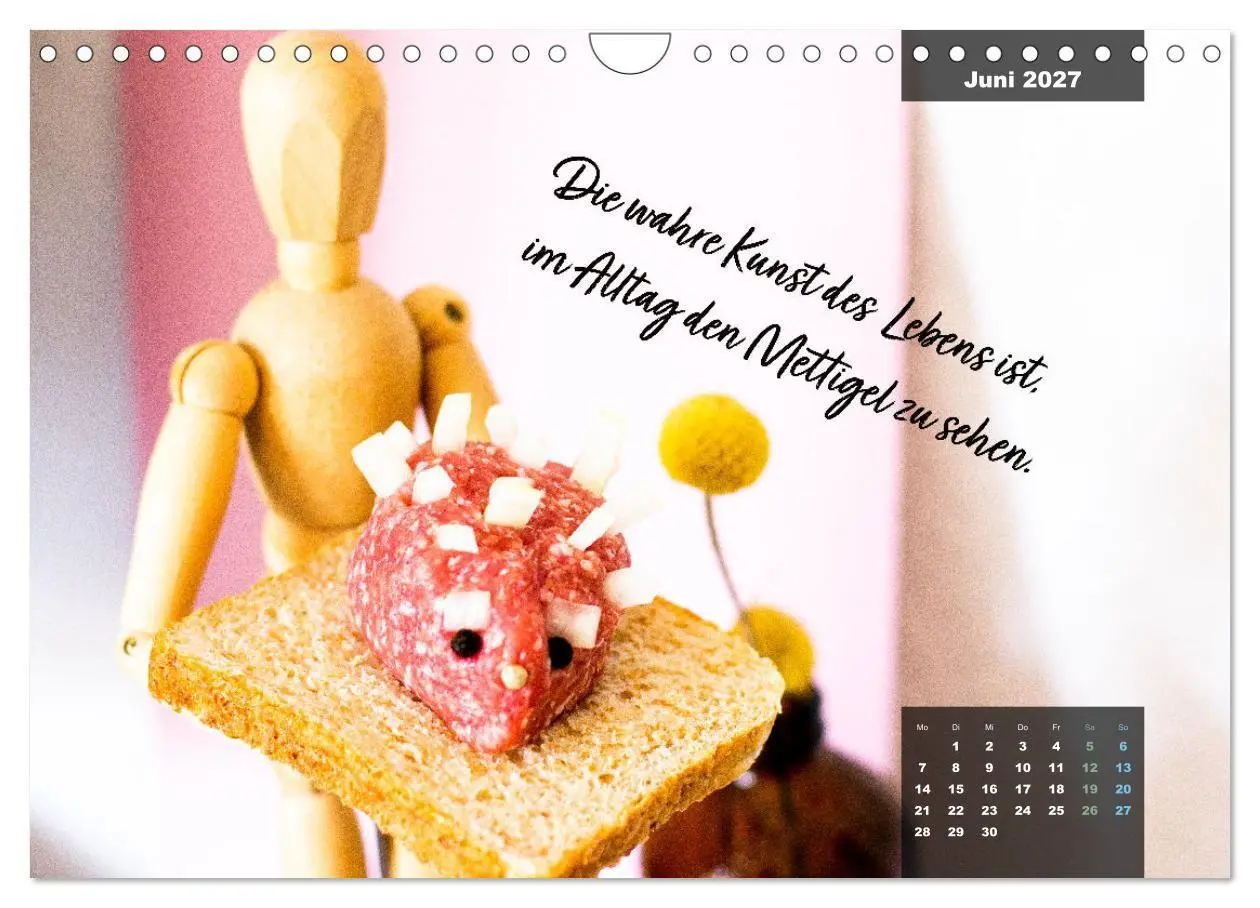 Bild: 9783569487765 | Mettkalender - Mettigel Edition (Wandkalender 2027 DIN A4 quer),...