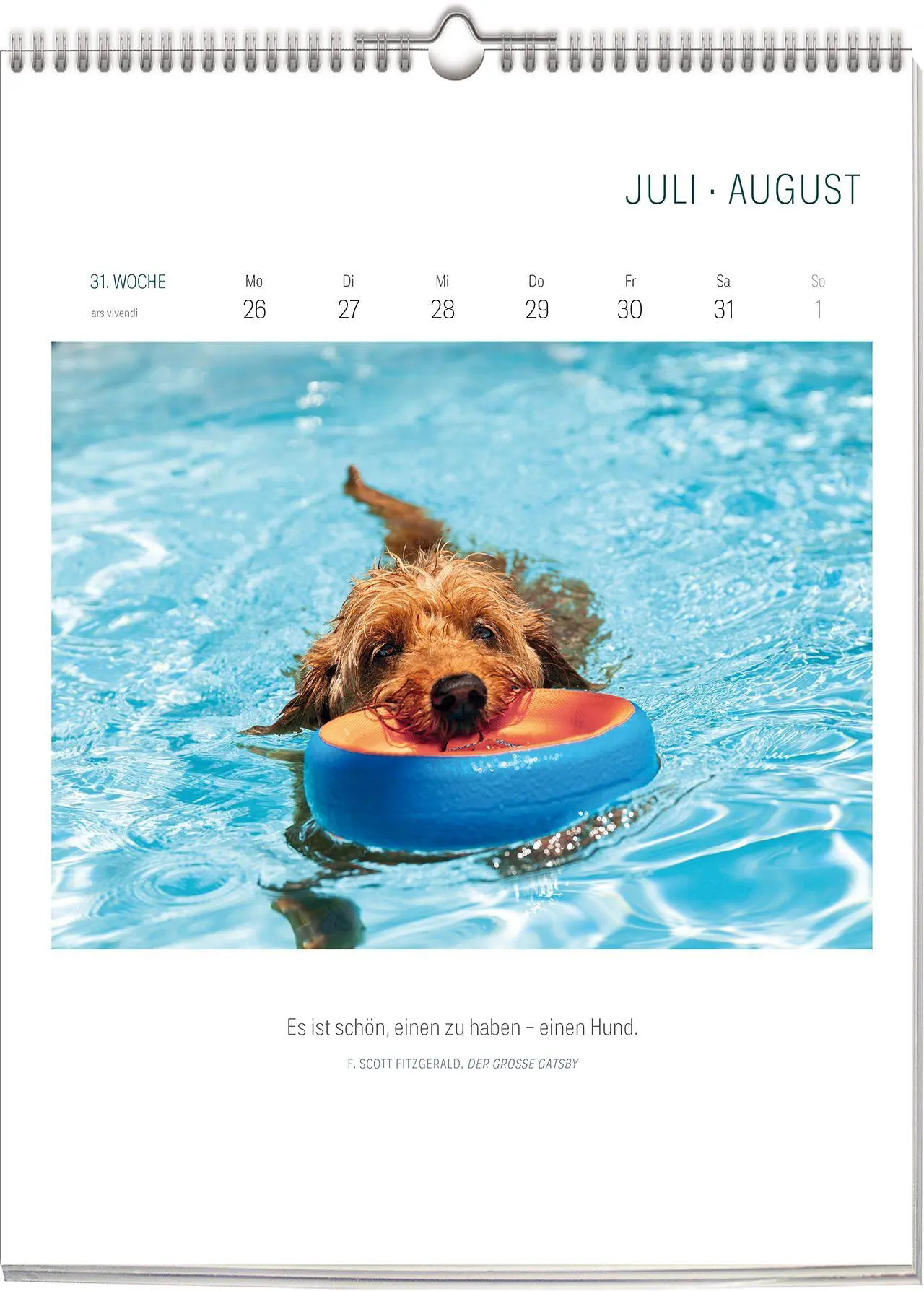 Bild: 9783747207765 | Literarischer Hunde Kalender 2027 | Wochenkalender | Vivendi Ars
