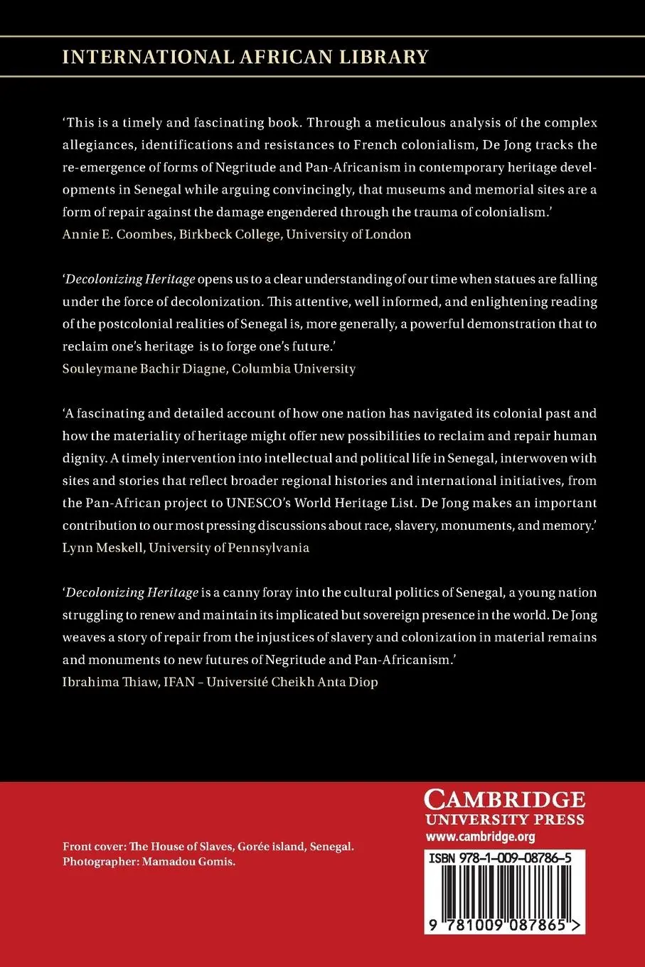 Rückseite: 9781009087865 | Decolonizing Heritage | Ferdinand De Jong | Taschenbuch | Englisch