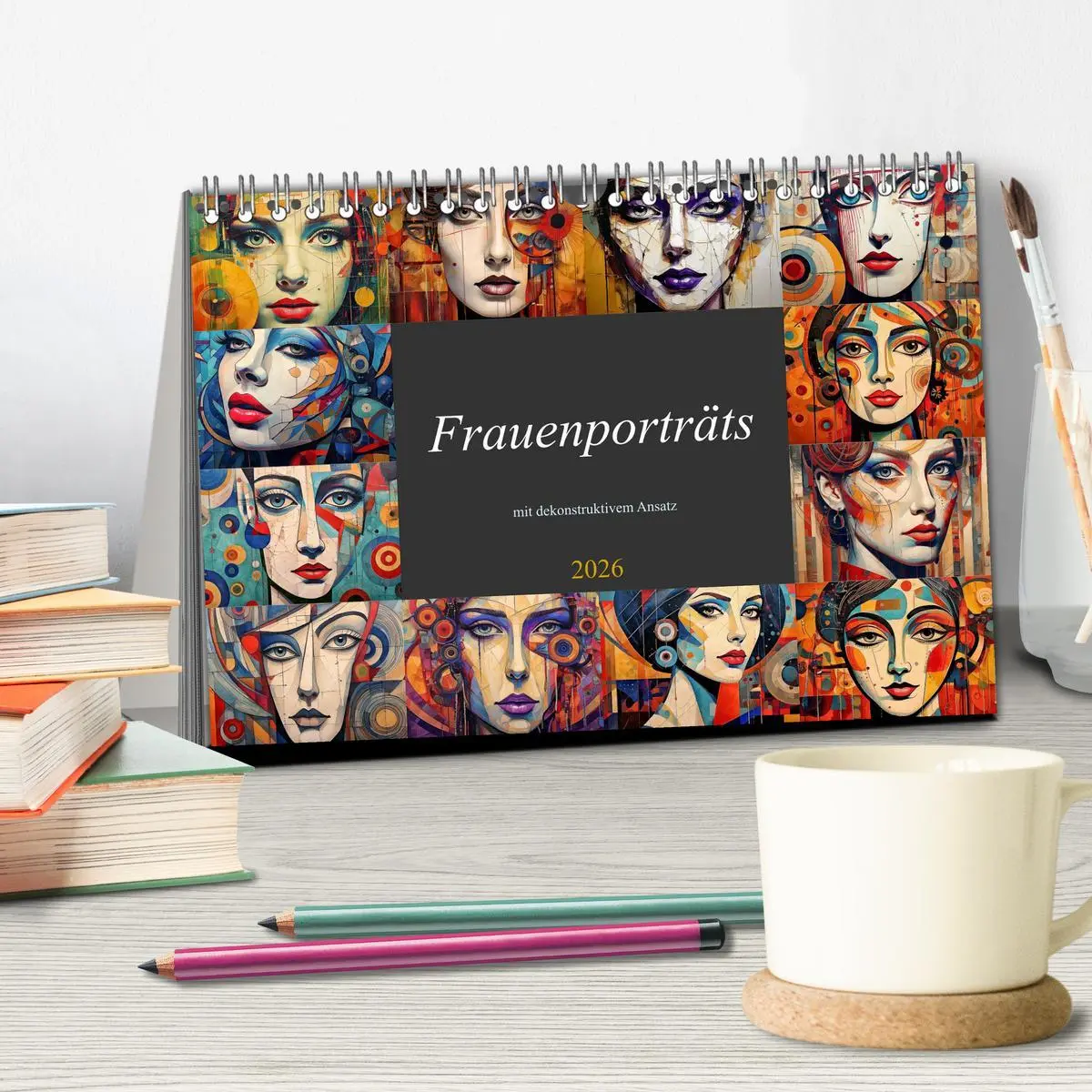Bild: 9783457297865 | Frauenporträts mit dekonstruktivem Ansatz (Tischkalender 2026 DIN...