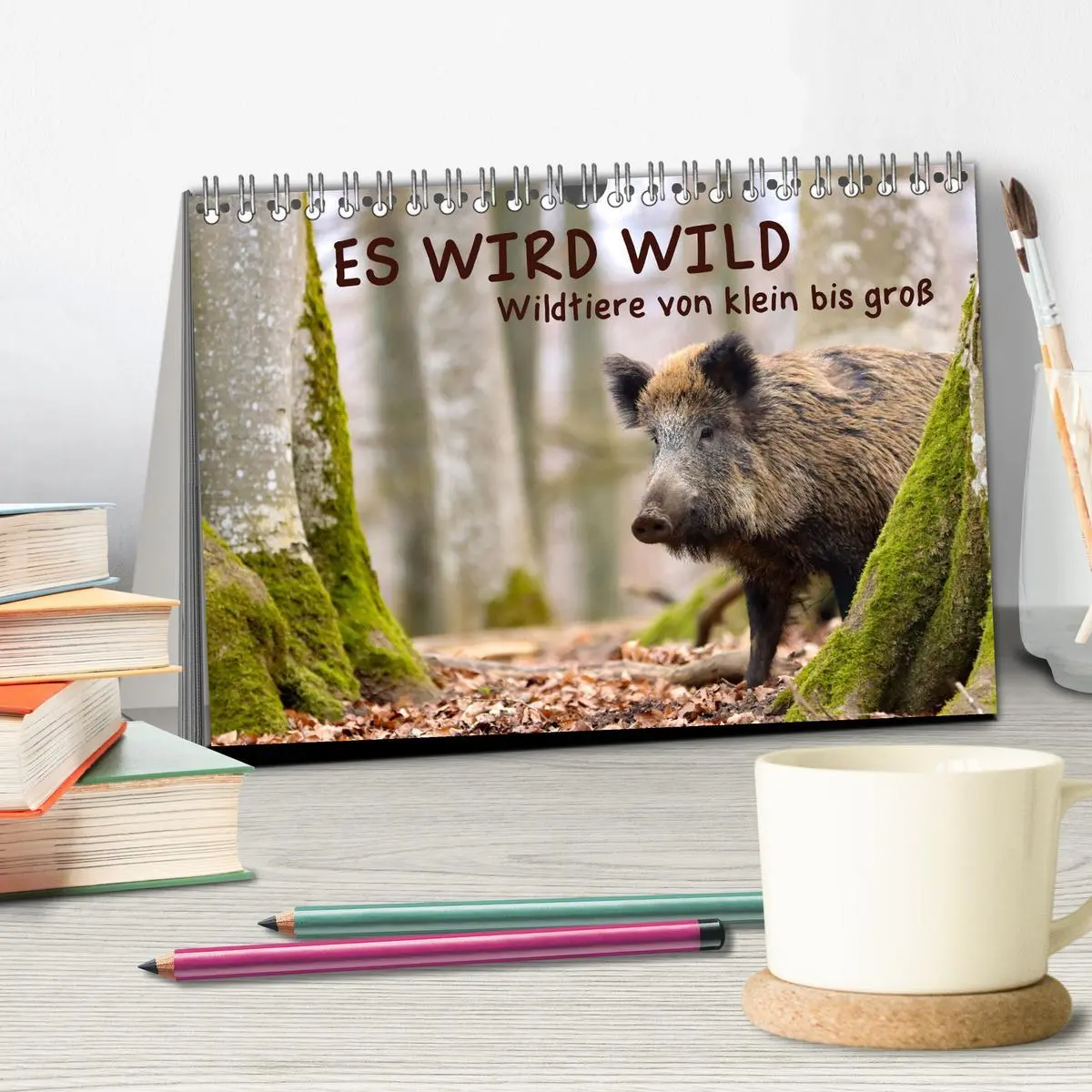 Bild: 9783457437865 | ES WIRD WILD Wildtiere von klein bis groß (Tischkalender 2026 DIN...
