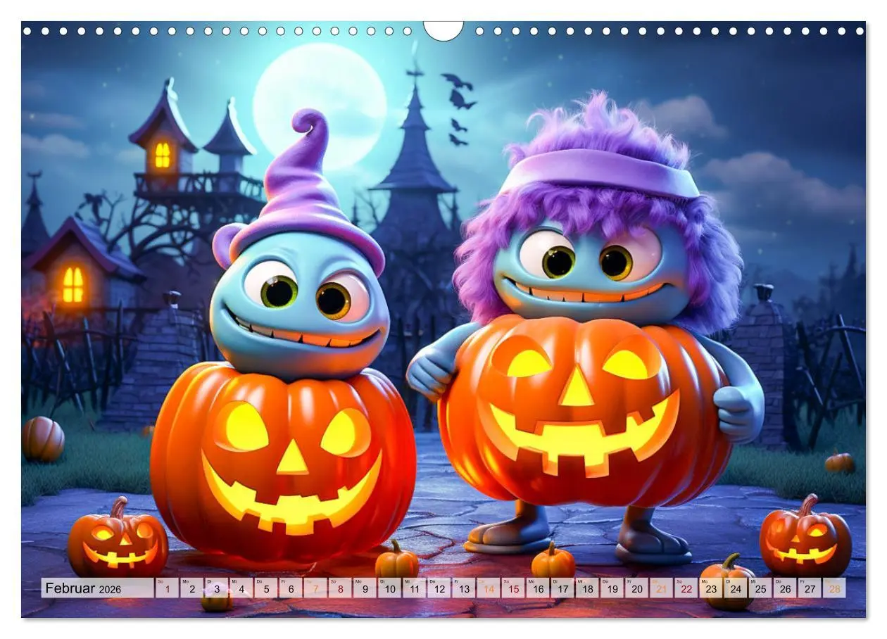 Bild: 9783457507865 | Die Welt der kleinen Monster (Wandkalender 2026 DIN A3 quer),...