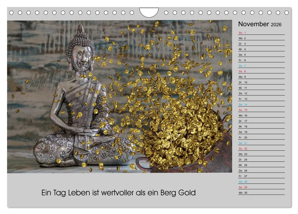 Bild: 9783457817865 | Lebenskraft Buddha (Wandkalender 2026 DIN A4 quer), CALVENDO...