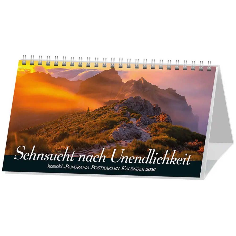 Cover: 9783754817865 | Sehnsucht nach Unendlichkeit 2026 | Panorama-Postkarten-Kalender