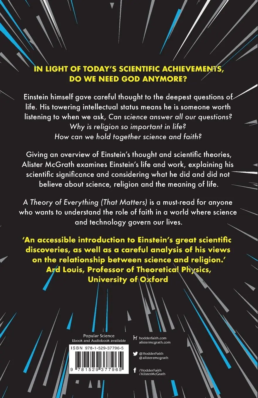 Rückseite: 9781529377965 | A Theory of Everything (That Matters) | Alister E McGrath | Buch