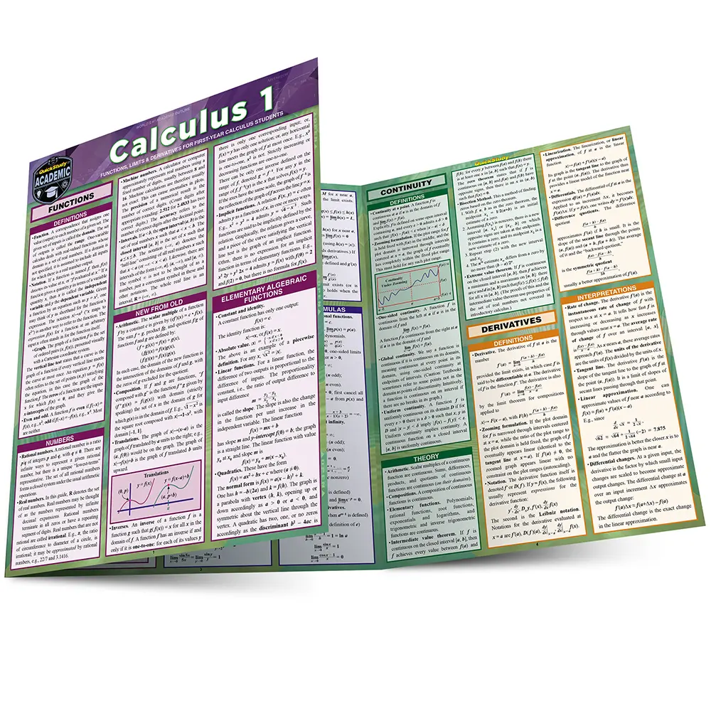 Bild: 9781572227965 | Calculus 1 | QuickStudy Laminated Reference Guide | Gerald Harnett