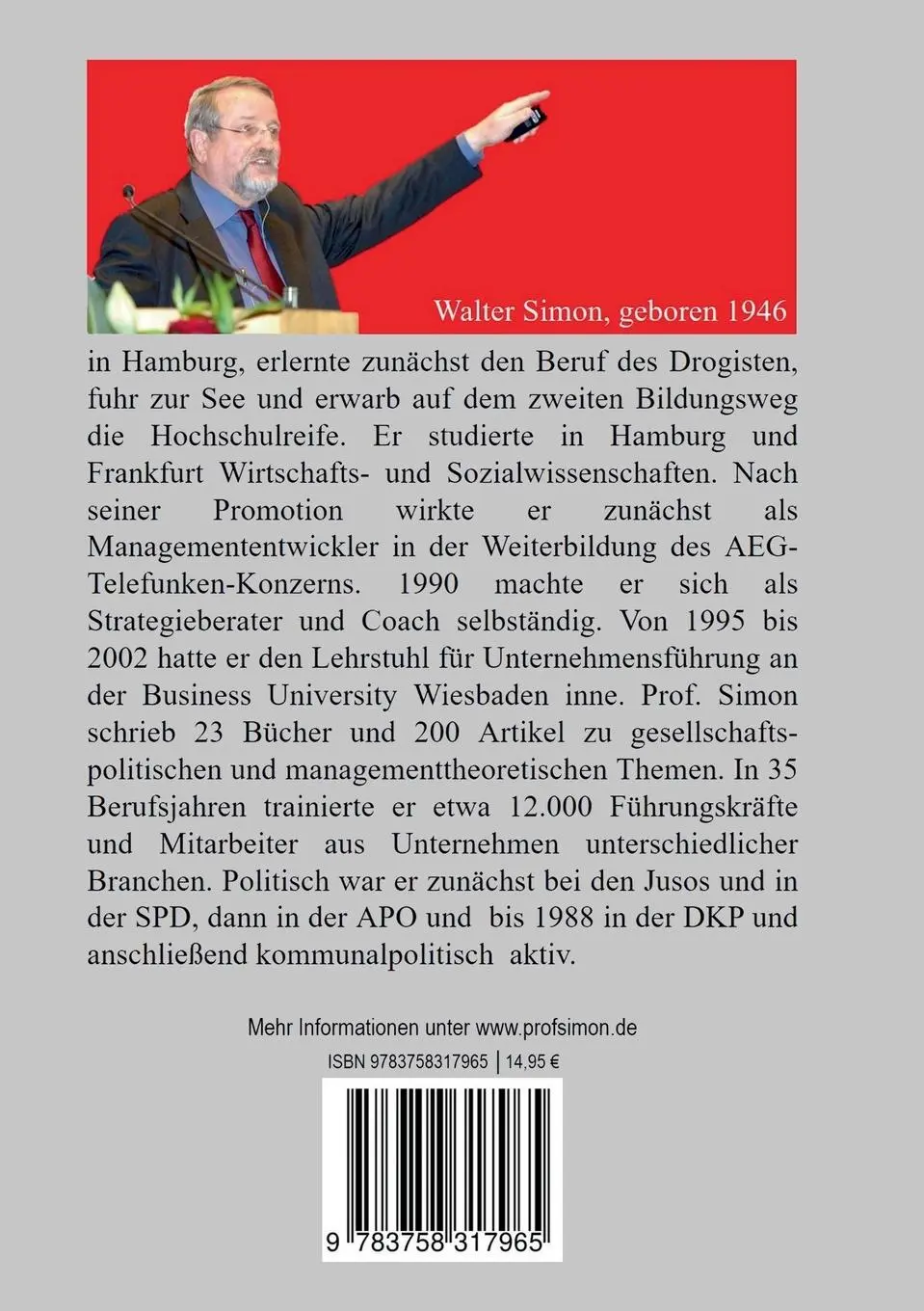 Rückseite: 9783758317965 | Biografie eines 68er-Linken | Stationen, Erlebnisse, Erfahrungen