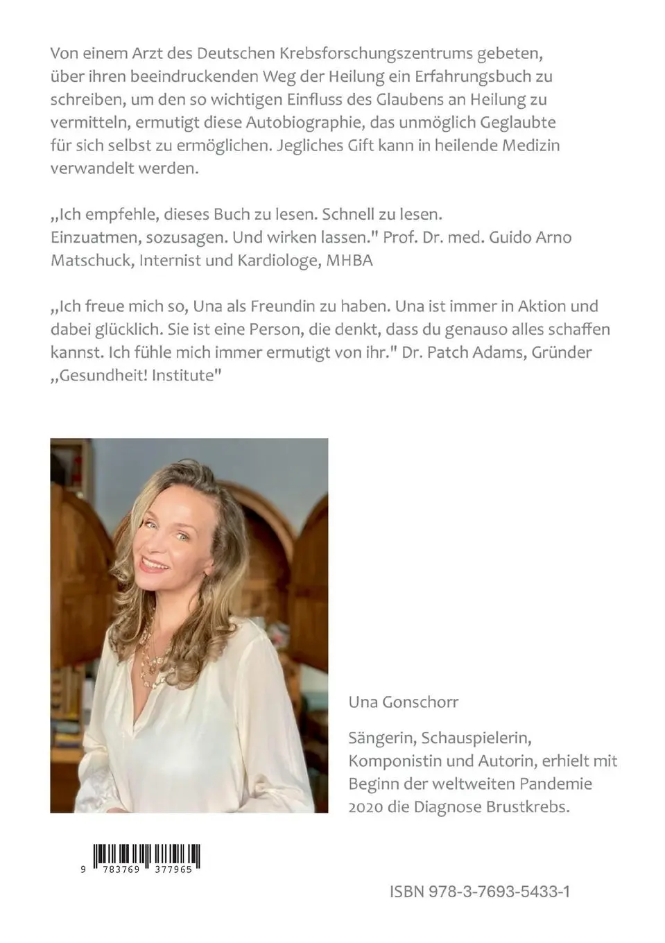 Rückseite: 9783769377965 | Unerwartet | Nicht gegen den Krebs, sondern für ein glückliches Leben