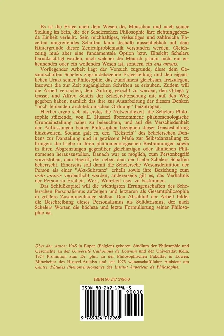 Rückseite: 9789024717965 | Liebe und Person | H. Leonardy | Taschenbuch | 269 S. | Deutsch | 1976