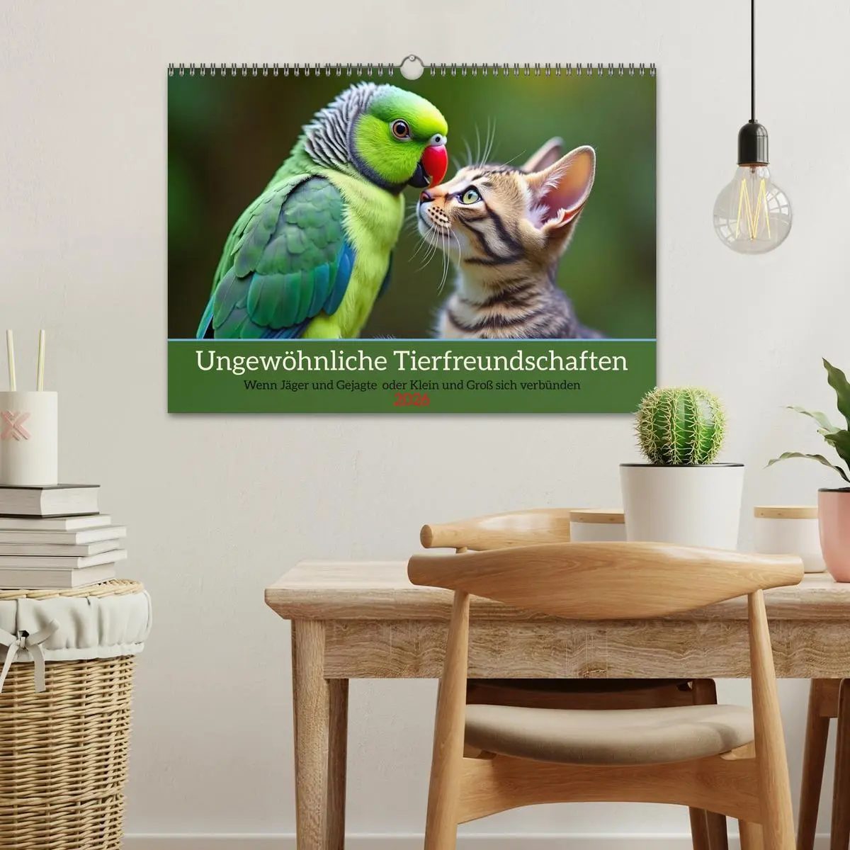 Bild: 9783516028065 | Ungewöhnliche Tierfreundschaften (Wandkalender 2026 DIN A3 quer),...