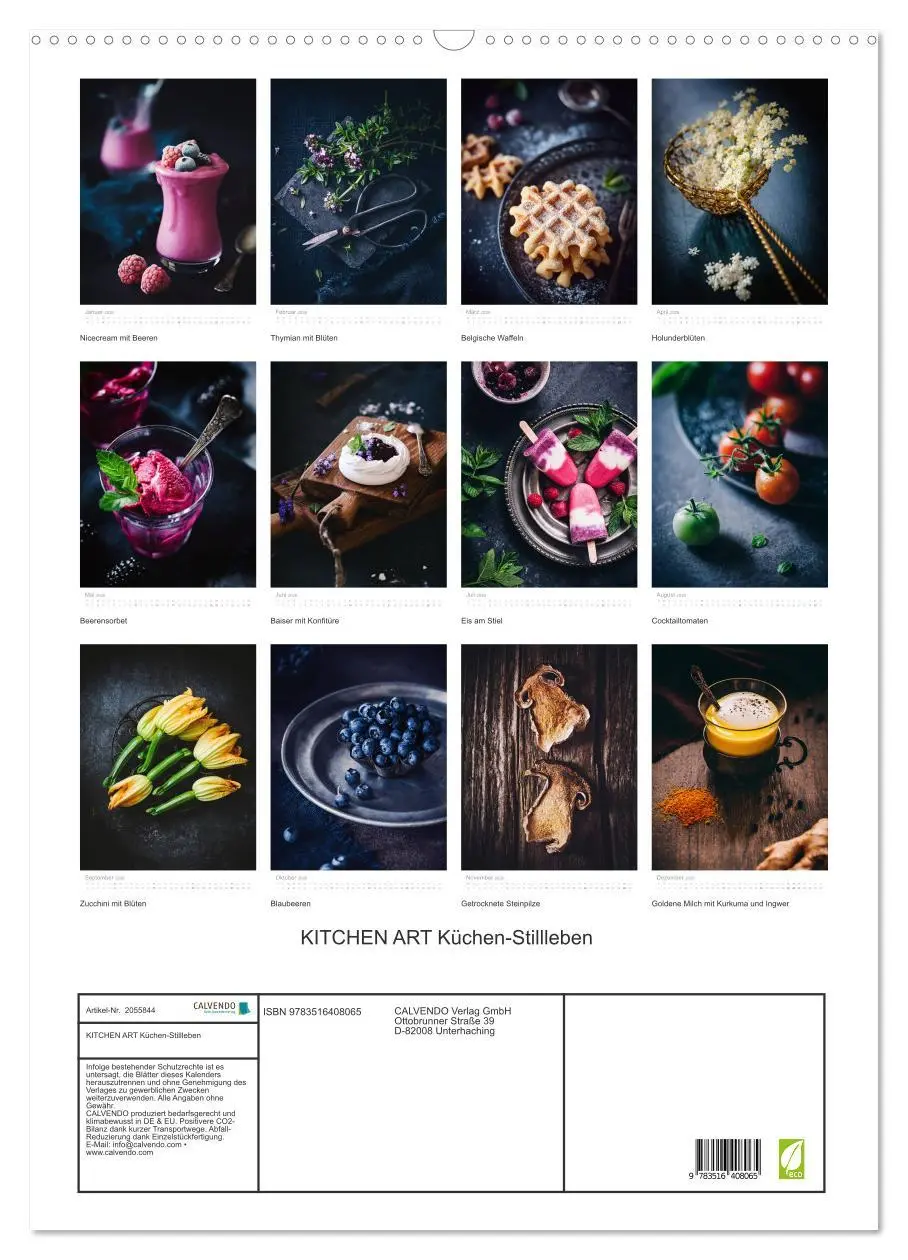 Bild: 9783516408065 | KITCHEN ART Küchen-Stillleben (Wandkalender 2026 DIN A2 hoch),...