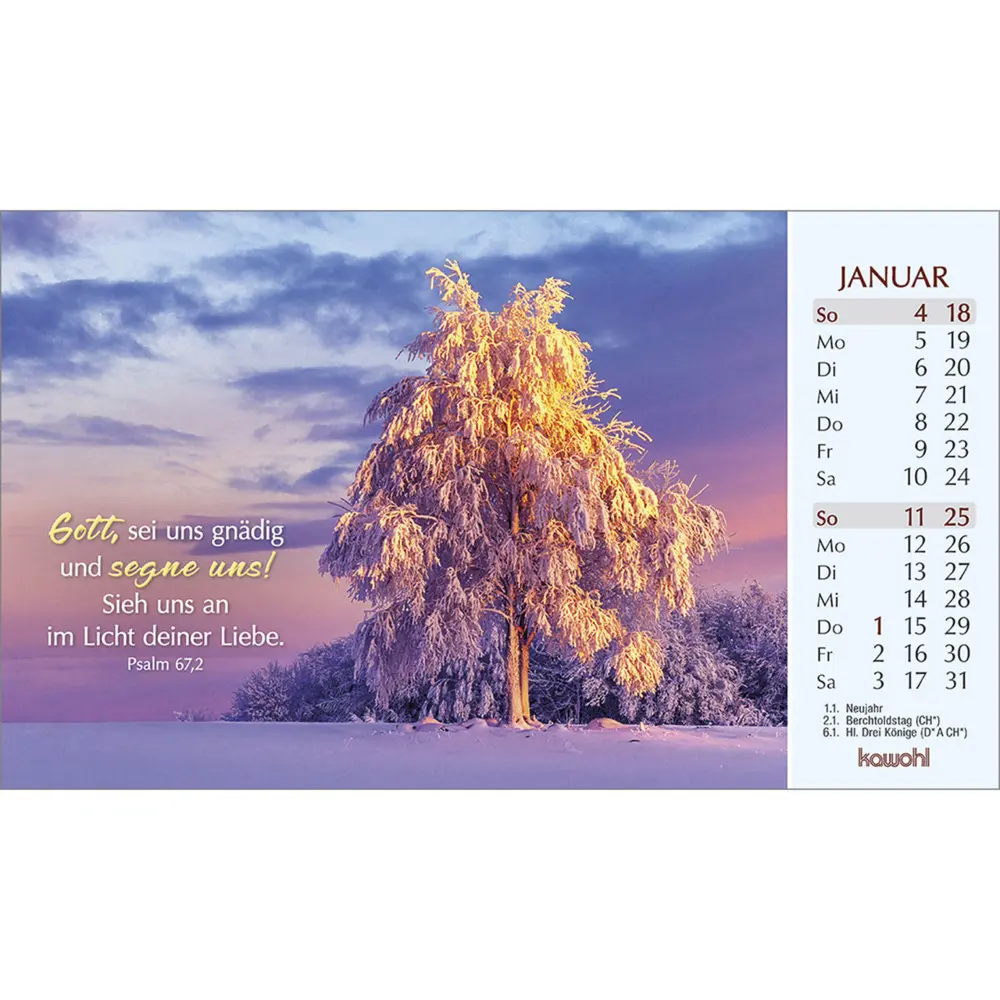 Bild: 9783754868065 | Heute und morgen bin ich geborgen 2026 | Kalender | Spiralbindung