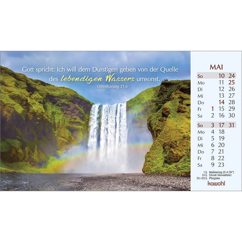 Bild: 9783754868065 | Heute und morgen bin ich geborgen 2026 | Kalender | Spiralbindung