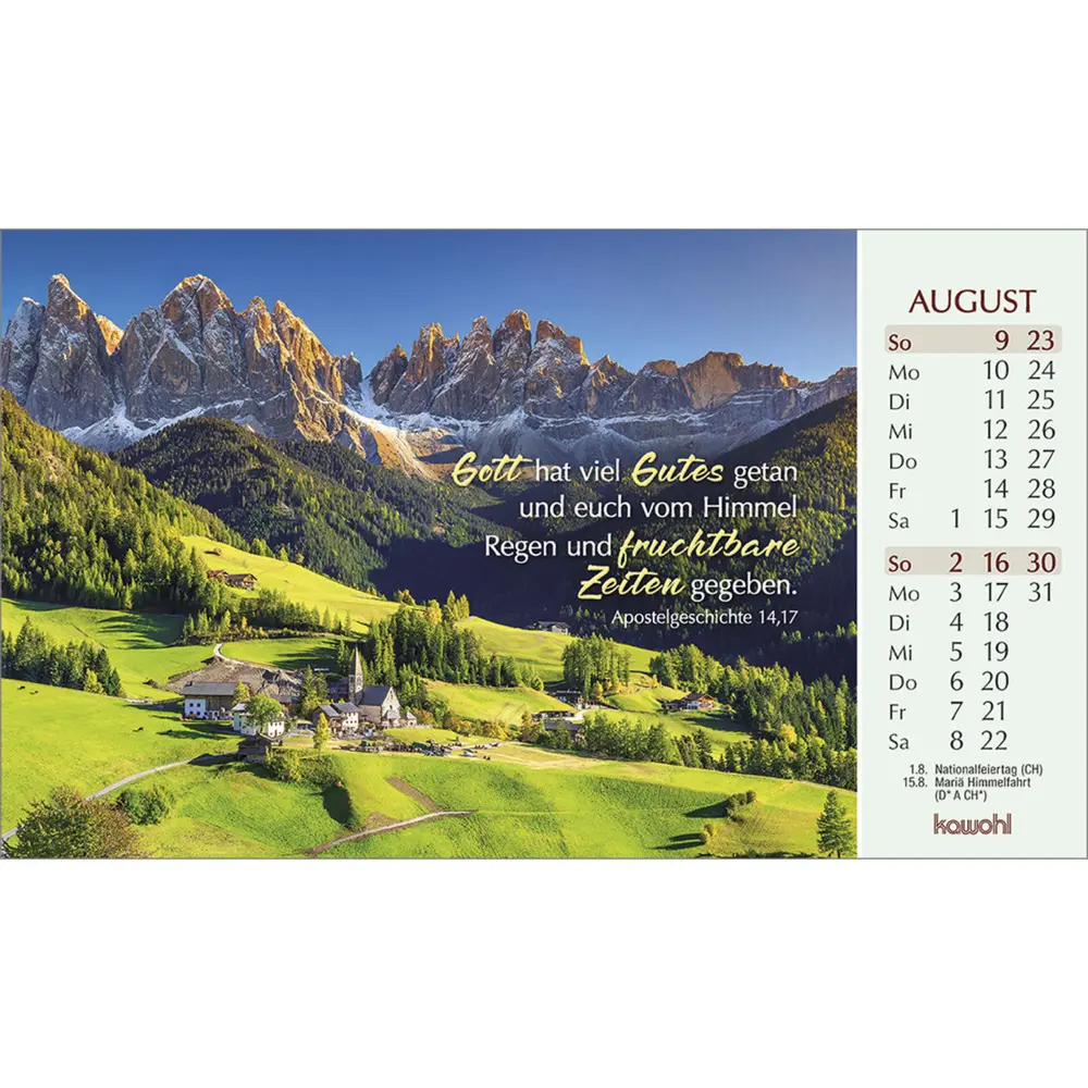 Bild: 9783754868065 | Heute und morgen bin ich geborgen 2026 | Kalender | Spiralbindung