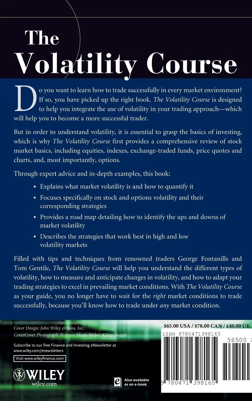 Rückseite: 9780471398165 | The Volatility Course | George A Fontanills (u. a.) | Buch | XVIII