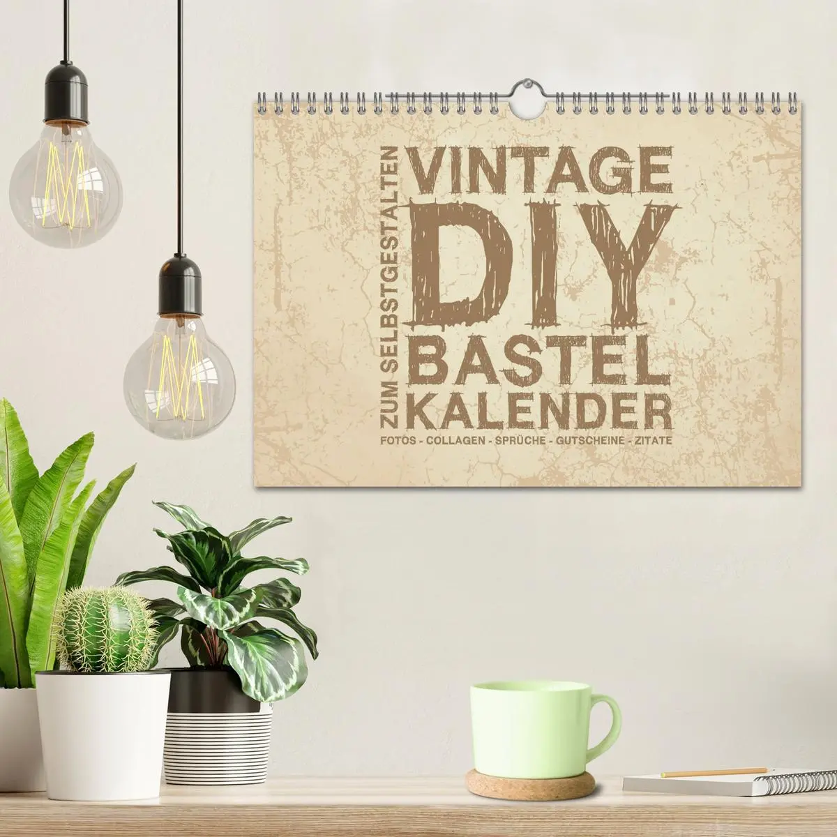 Bild: 9783457788165 | Vintage DIY Bastel-Kalender - Zum Selbstgestalten (Wandkalender...
