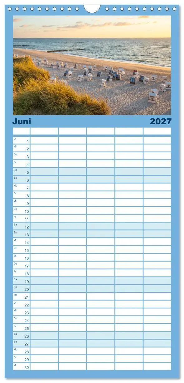 Bild: 9783594308165 | Familienplaner 2027 - Sylt süchtig mit 5 Spalten (Wandkalender, 21...