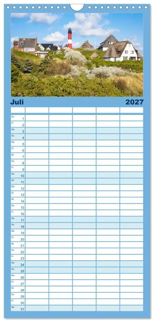 Bild: 9783594308165 | Familienplaner 2027 - Sylt süchtig mit 5 Spalten (Wandkalender, 21...