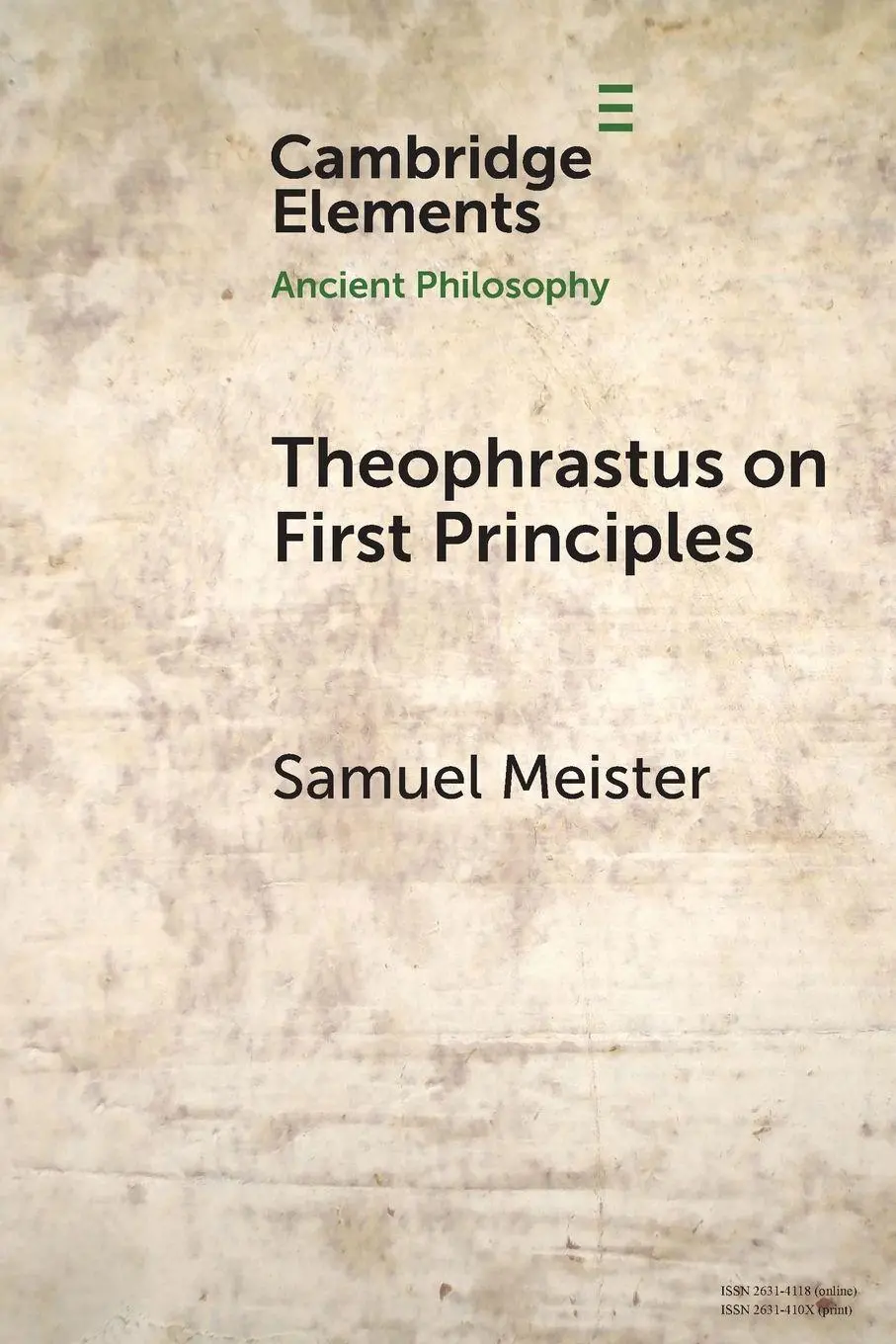 Cover: 9781009708265 | Theophrastus on First Principles | Samuel Meister | Taschenbuch | 2026