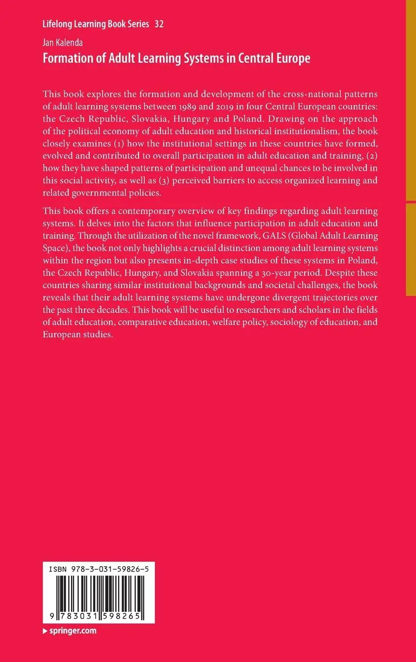 Rückseite: 9783031598265 | Formation of Adult Learning Systems in Central Europe | Jan Kalenda