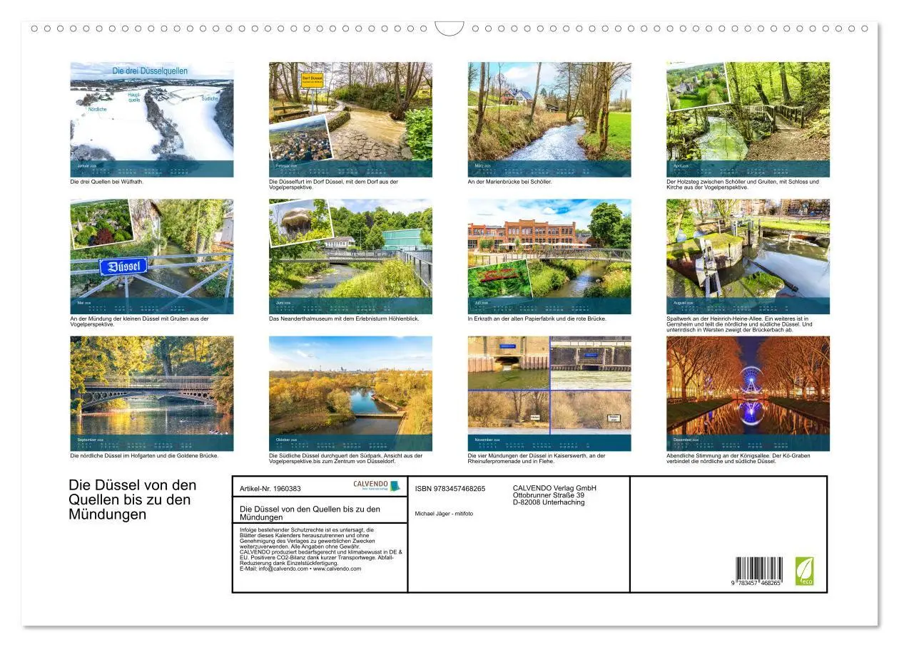 Bild: 9783457468265 | Die Düssel von den Quellen bis zu den Mündungen (Wandkalender 2026...