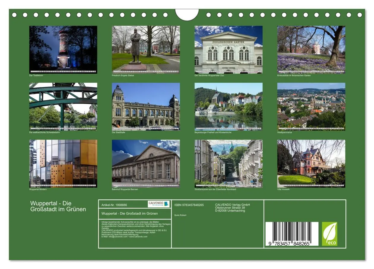 Bild: 9783457848265 | Wuppertal - Die Großstadt im Grünen (Wandkalender 2026 DIN A4...
