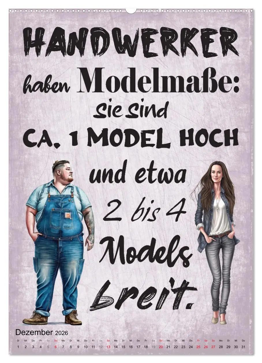 Bild: 9783516318265 | Handwerker Sprüche (Wandkalender 2026 DIN A2 hoch), CALVENDO...