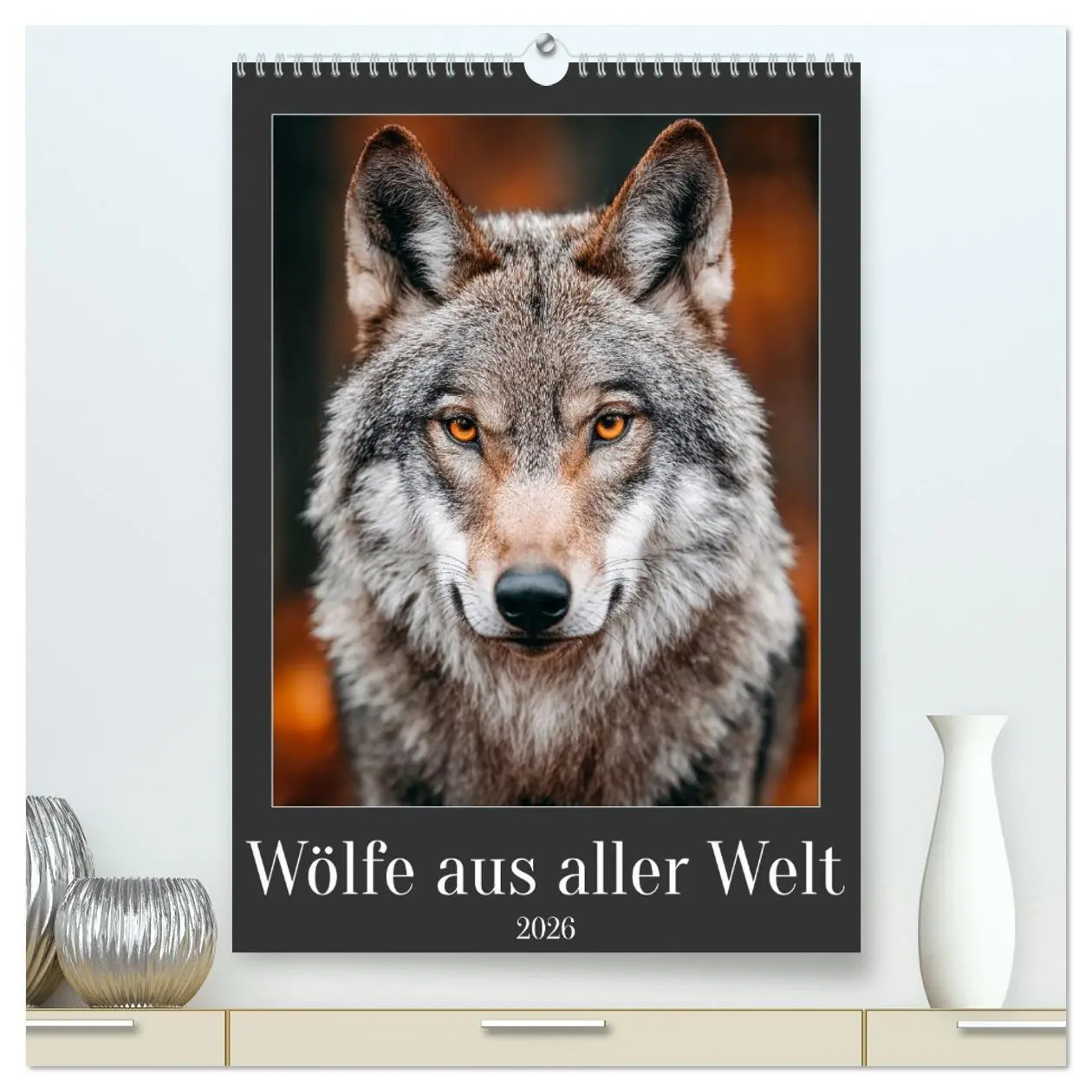 Cover: 9783516628265 | Wölfe aus aller Welt (hochwertiger Premium Wandkalender 2026 DIN A2...