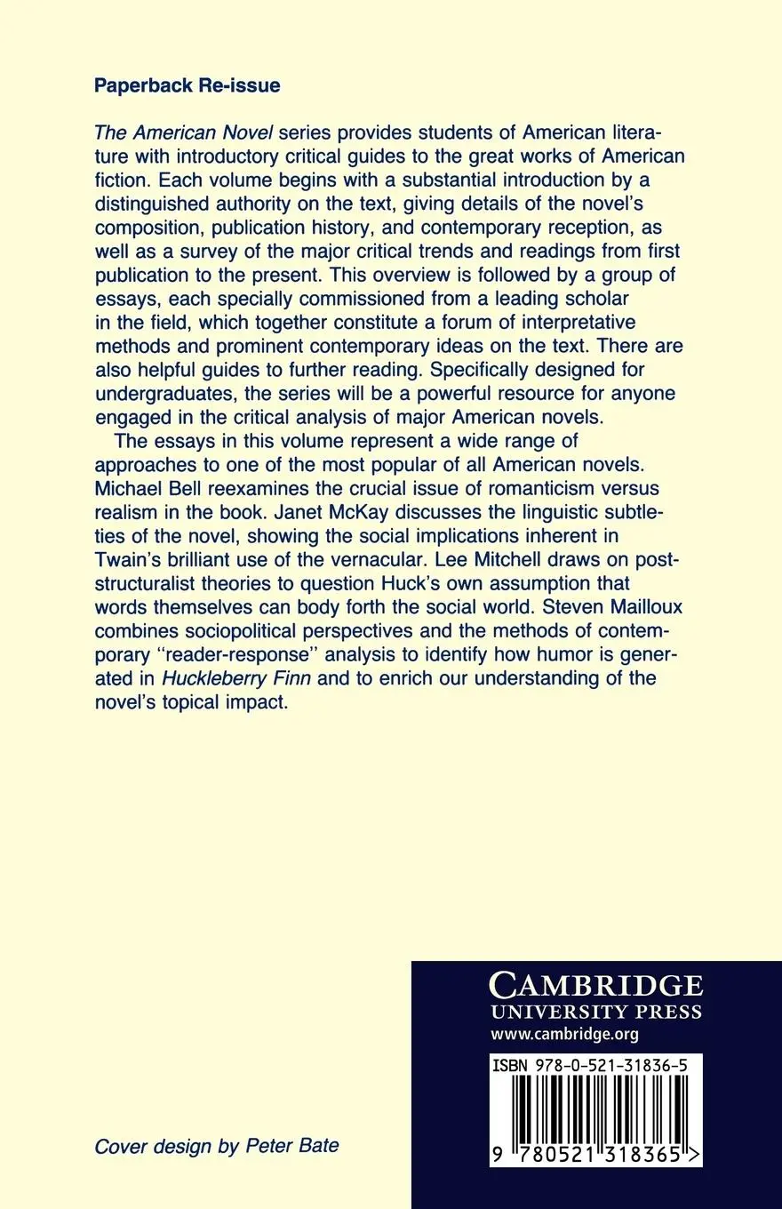Rückseite: 9780521318365 | New Essays on 'Adventures of Huckleberry Finn' | Louis J. Budd (u. a.)