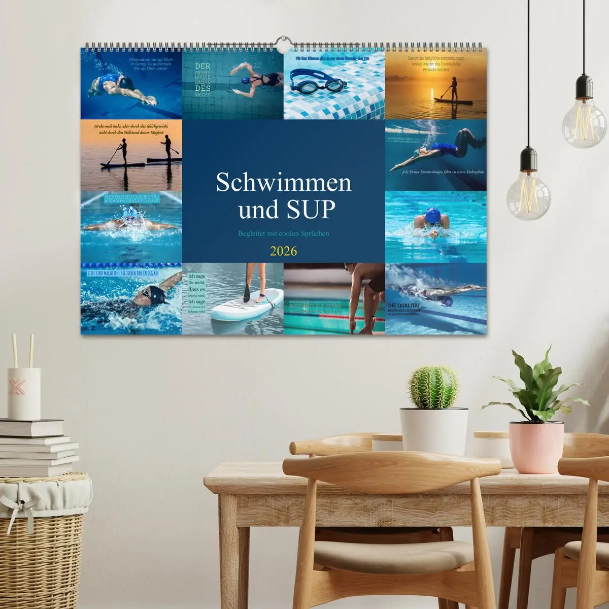 Bild: 9783457528365 | Schwimmen und SUP Begleitet mit coolen Sprüchen (Wandkalender 2026...