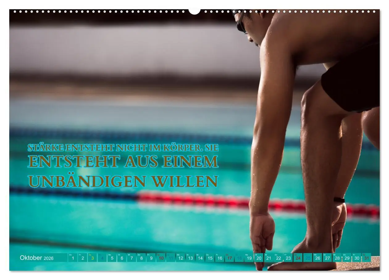 Bild: 9783457528365 | Schwimmen und SUP Begleitet mit coolen Sprüchen (Wandkalender 2026...