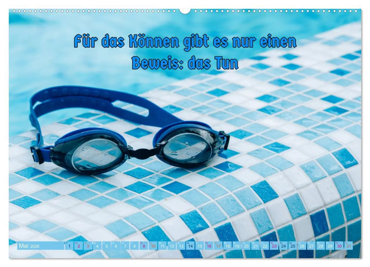 Bild: 9783457528365 | Schwimmen und SUP Begleitet mit coolen Sprüchen (Wandkalender 2026...