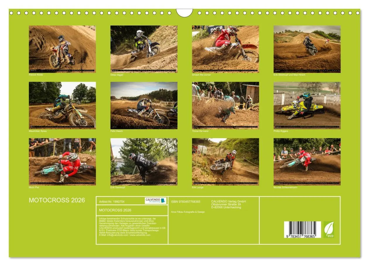 Bild: 9783457768365 | MOTOCROSS 2026 (Wandkalender 2026 DIN A3 quer), CALVENDO...