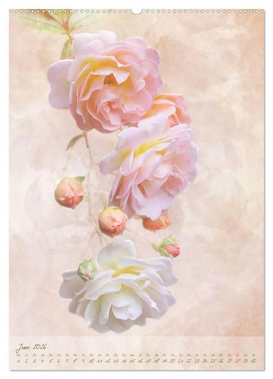 Bild: 9783516478365 | Vintage Flowers (Wandkalender 2026 DIN A2 hoch), CALVENDO...