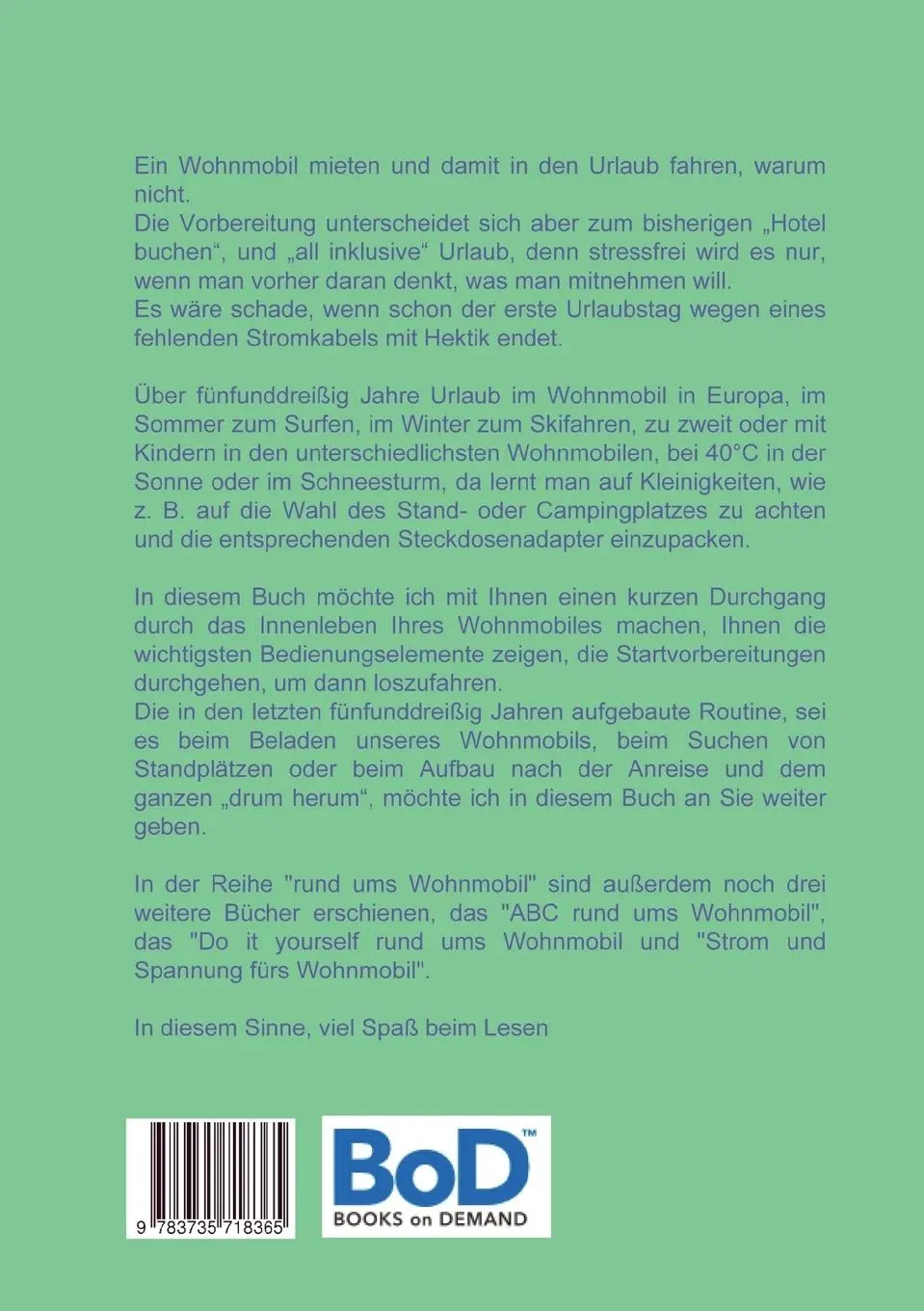 Rückseite: 9783735718365 | Reisen, Campen, Urlaubsfreude | Andreas Weingand | Taschenbuch | 2016