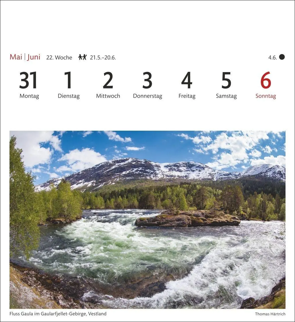 Bild: 9783840038365 | Norwegen Sehnsuchtskalender 2027 - Wochenkalender mit 53 Postkarten