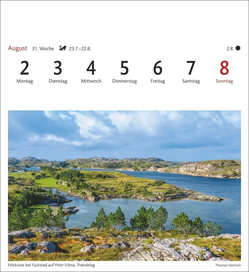 Bild: 9783840038365 | Norwegen Sehnsuchtskalender 2027 - Wochenkalender mit 53 Postkarten
