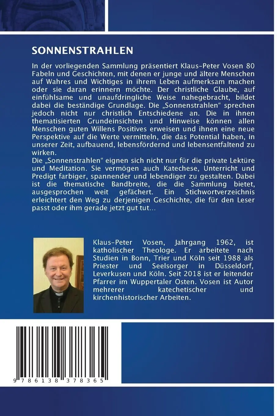 Rückseite: 9786138378365 | SONNENSTRAHLEN | Fabeln und Geschichten, die gut tun | Vosen | Buch
