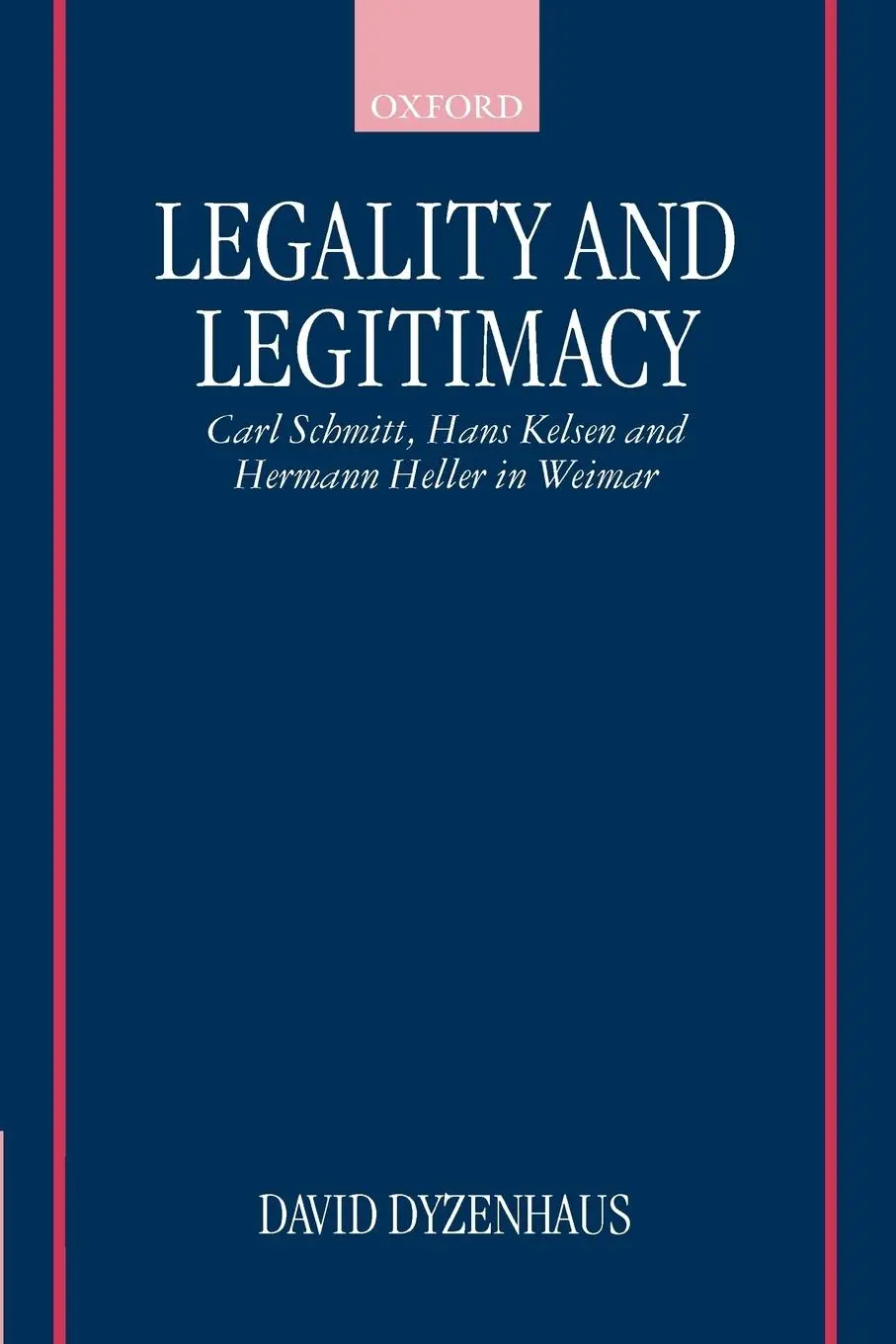 Cover: 9780198298465 | Legality and Legitimacy | David Dyzenhaus | Taschenbuch | Englisch