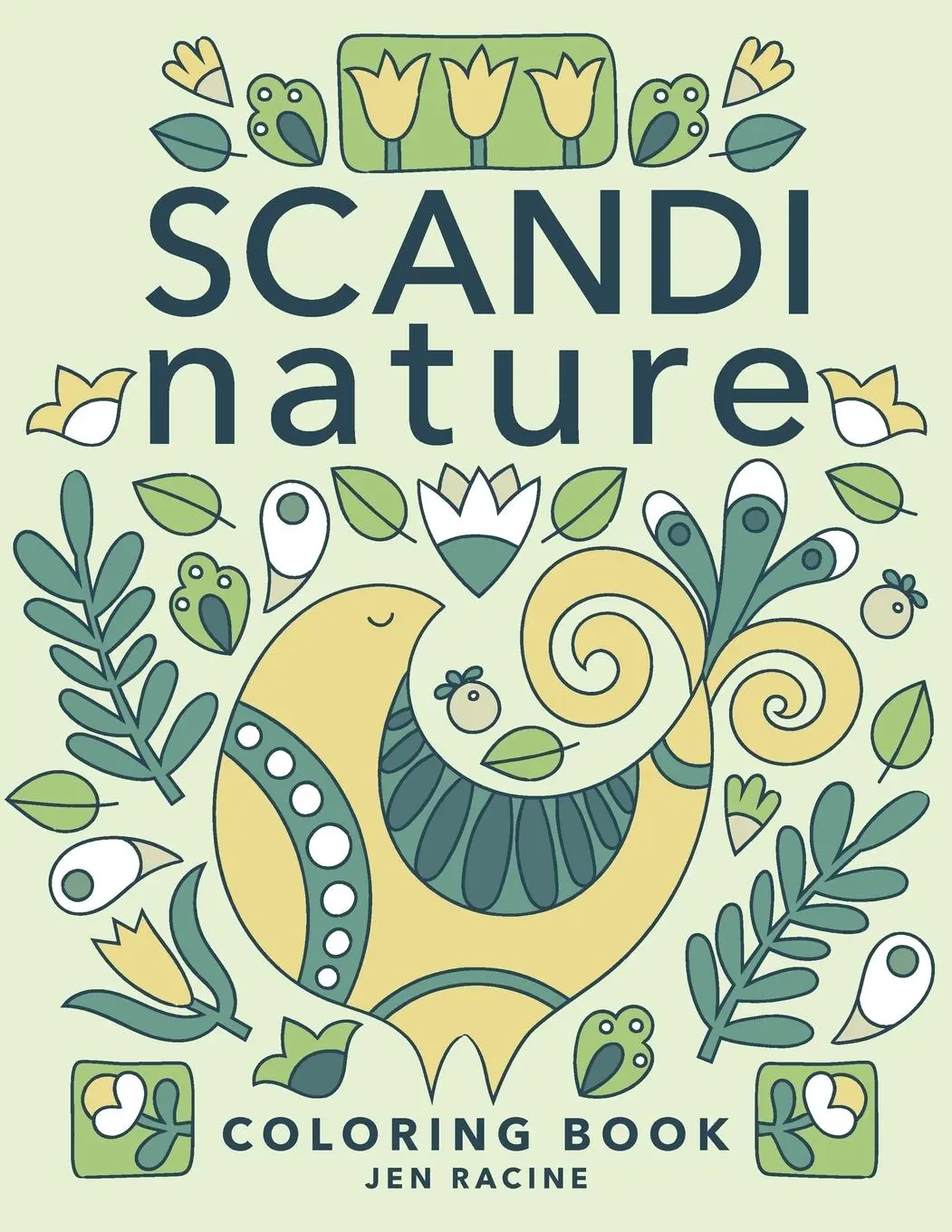 Cover: 9781951728465 | Scandi Nature Coloring Book | Jen Racine | Taschenbuch | Englisch