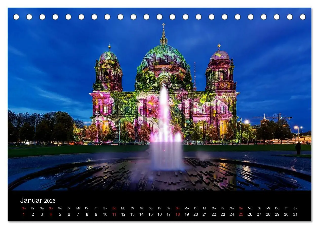 Bild: 9783516088465 | Colours of Berlin (Tischkalender 2026 DIN A5 quer), CALVENDO...