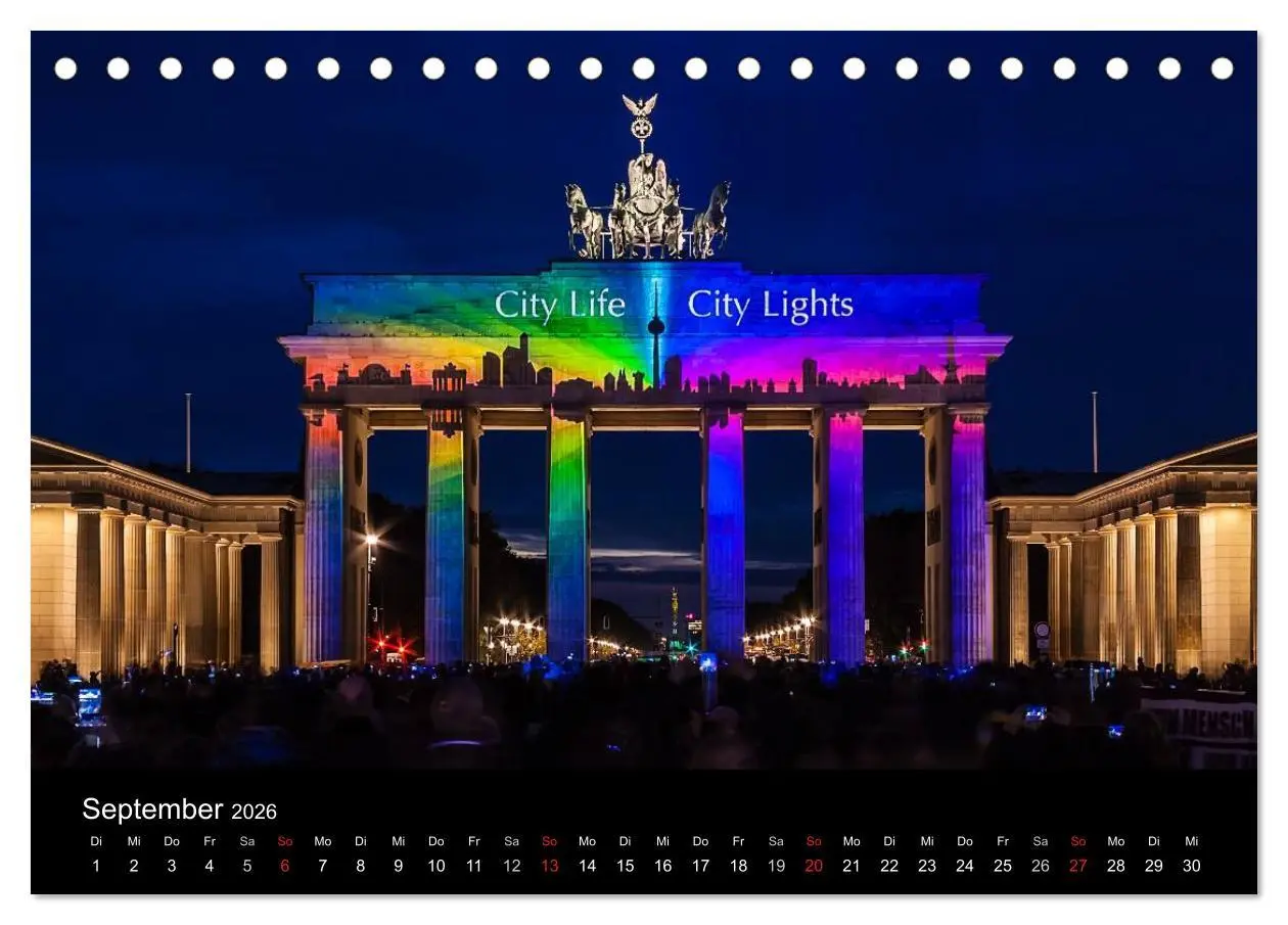 Bild: 9783516088465 | Colours of Berlin (Tischkalender 2026 DIN A5 quer), CALVENDO...
