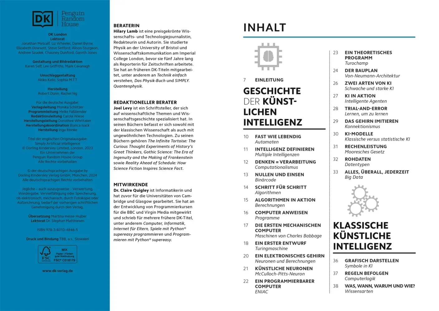 Rückseite: 9783831048465 | SIMPLY. Künstliche Intelligenz | Hilary Lamb (u. a.) | Buch | 160 S.